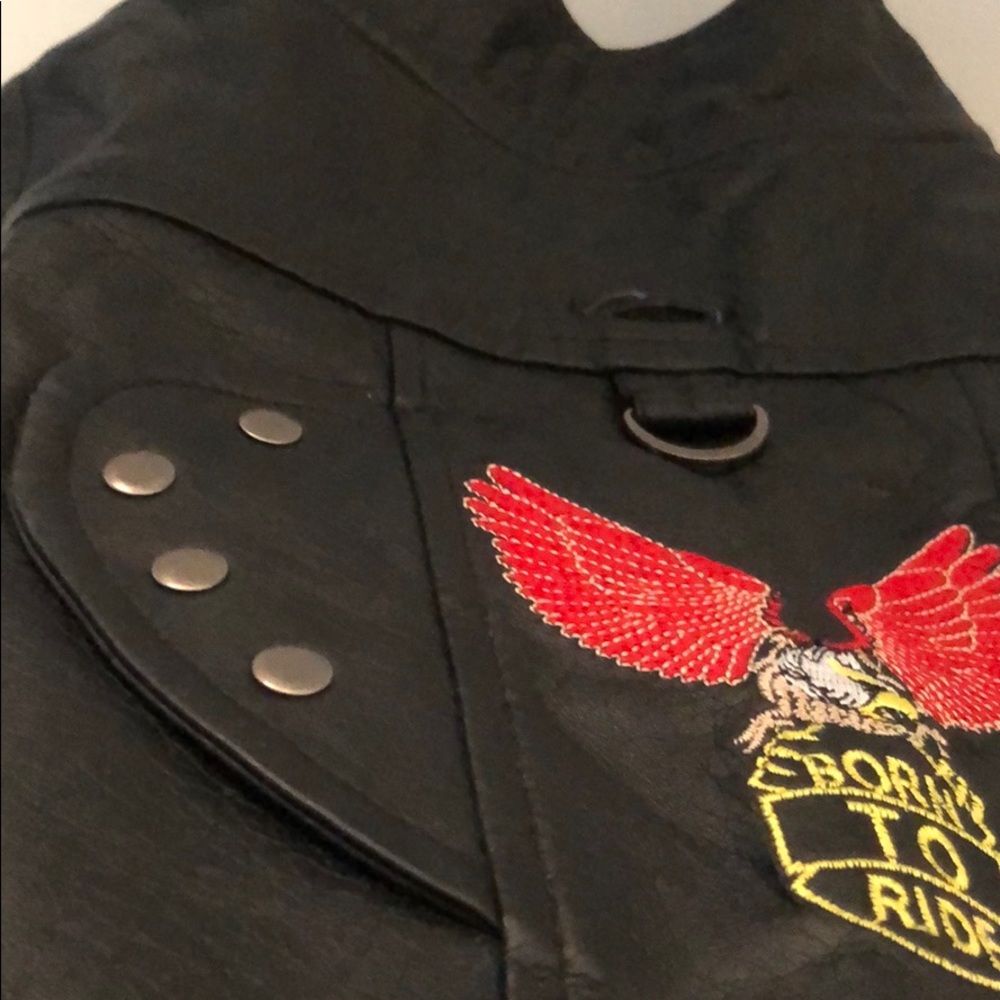 DOG MOTORCYCLE LEATHER JACKET BY WUF WEAR